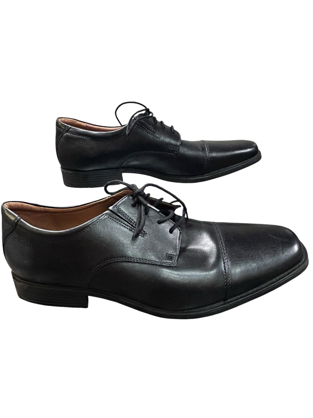 Men’s Clarks Collection Black Cap Toe Oxford Dress Shoes Size 13